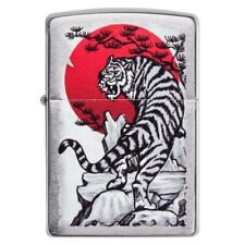 ZIPPO chrom gebuerstet Japan