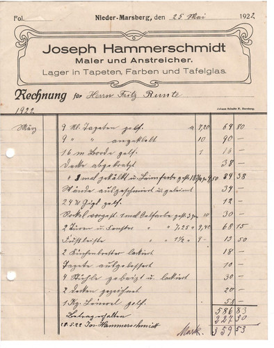 E41 alte rechnung j - rechnung,