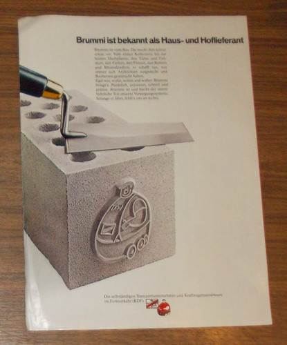 Seltene werbung brummi - brummi,