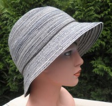 Damenhut Glockenhut Grautöne