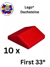 LEGO 10 x Dachsteine 2 x 2 33 First 3300 Slope Firste rot City  Roof Dach Haus 