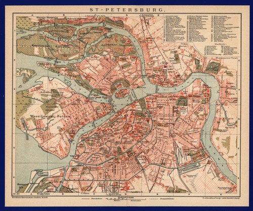 Stadtplan anno 1899 - , sankt