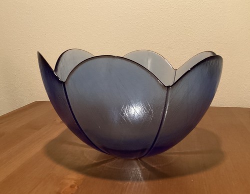 Blaue glas salatschüssel - blaue,