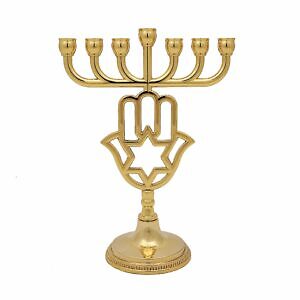 Menora mit schützender hamsa - mit,