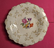 Original Meissen Porzellan - Blumen "Prunkteller"  30 cm groß - antik