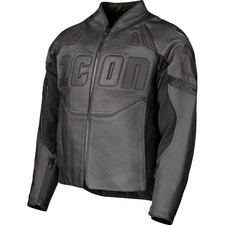 Icon Contra3 Rizz Leder Jacke XL Stealth