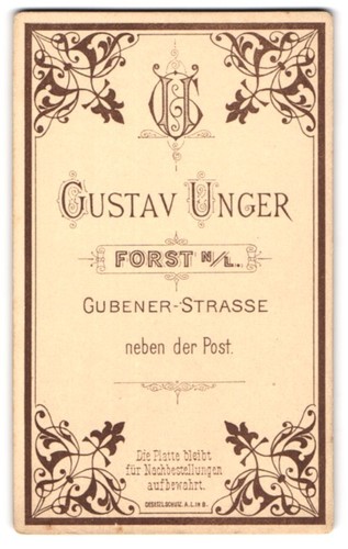Fotografie gustav unger - unger,, forst