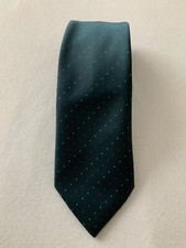 Krawatte Schlips Binder grün dezente Punkte- tm trend - aus DDR Zeiten - vintage