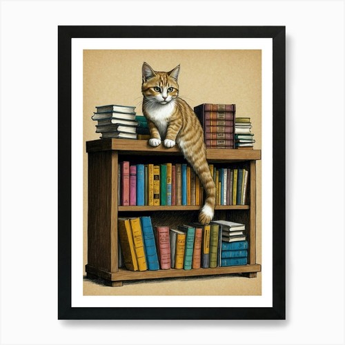Katze bücherregal - im,