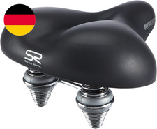 Touren-City-Sattel Manhattan Mit Geleinlage Zug- Und Druckfedern, Schwarz, 6491