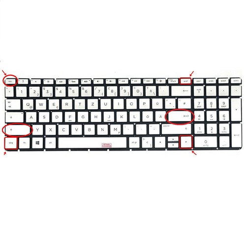 Silber tastatur envy - de, hp