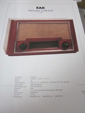 Radio Fernseharchiv Schaltplan  02 EAK Kleinsuper 2/ 48 GW, 1948