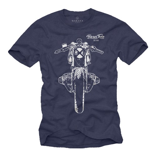 Motorrad shirt herren blau - herren,