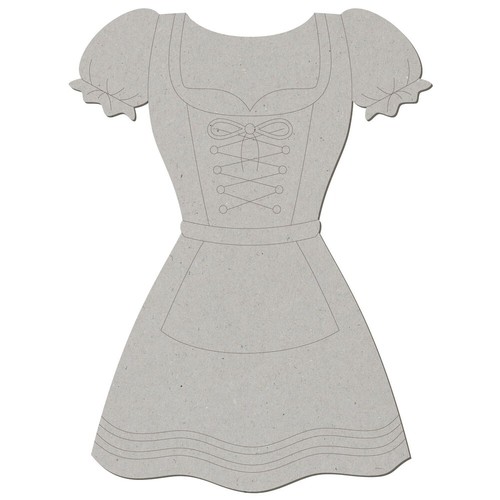 Pappe dirndl 5 50 cm - -,
