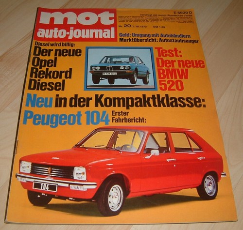 Mot bmw 520 - mot, peugeot