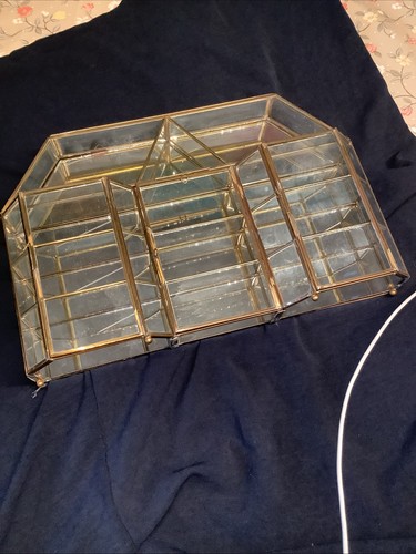 Vintage glas vitrine - vintage,