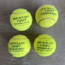 4 Tennisbälle für Anfänger, Hunde, Jonglieren, Filze, Foto Dunlop
