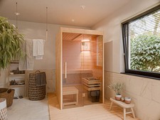 Massivholzsauna Nova Lite mit