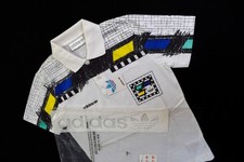 Adidas Polo T-Shirt Vintage Tennis Stefan Edberg Graphik  80er 80s D 140 M NEU