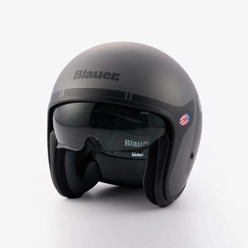 Motorradhelm jet blauer - motorradhelm,