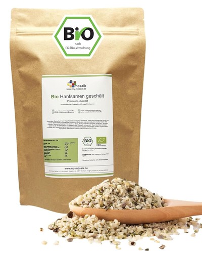Bio hanfsamen geschält - hanfsamen, 2x