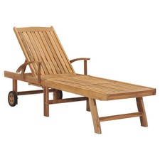 Sonnenliege massivholz teak - sonnenliege,