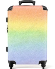 Koffer Handgepäck Trolley Rollen Leichtgewicht Hartschalenkoffer Bunter