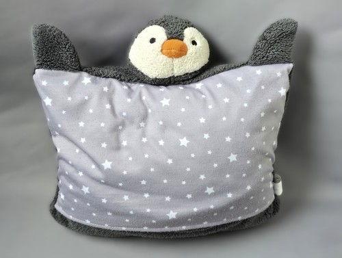 Tchibo kissen pinguin grau - pinguin,