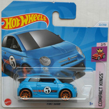 Hot Wheels Fiat 500e hellblau