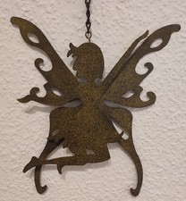 Fenster- Bild Dekoration Elfe Engel Schmetterling Fantasie Metallfigur