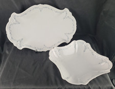 1 Servierplatte und 1 Schüssel Hutschenreuther / Tirschenreuth Baronesse Nicole