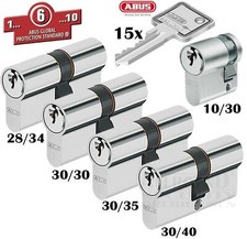 5 x Zylinder Abus kleine Schließanlage Gleichschließend + Not + Gefahrenfunktion