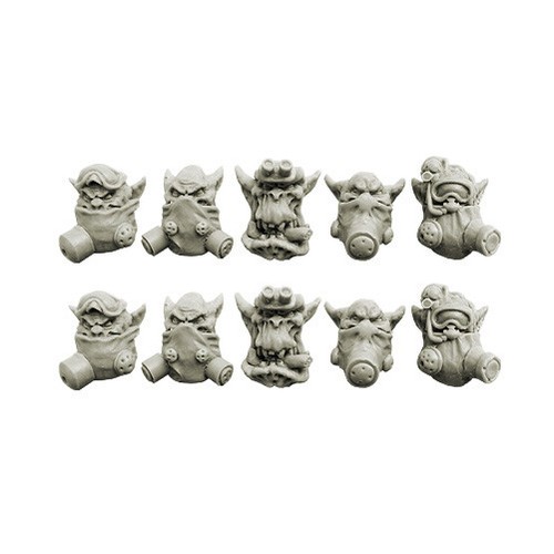 Ork köpfe mit gasmasken gas - ork,