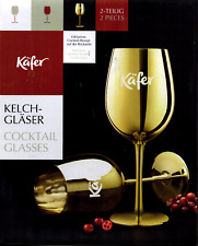 Käfer Cocktail-Kelchgläser 2er-Set GOLD  NEU