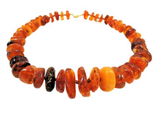 Bernstein Kette Scheiben Art