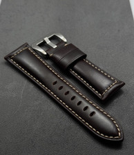 Panerai Uhren Leder Armband Premium 24mm dunkel braun *EU*