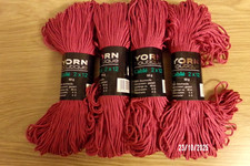 4 x 50 gr.  Strickgarn- Wolle - Baumwolle  von Yorn Boutique - neu