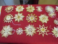 Strohsterne - 50 Stück - super Zustand - 5 - 8 - 9 cm Durchmesser