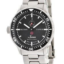 SINN Military Type 3 Japan Exclusive 9910 Black bar crown at 9 o'clock men