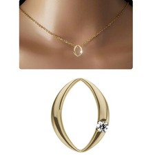 Glänzender anhänger 585 - 585, gold