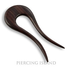 Exclusive Haarnadel Haargabel Holz Edel Wood Hairpin Handarbeit Design HN253