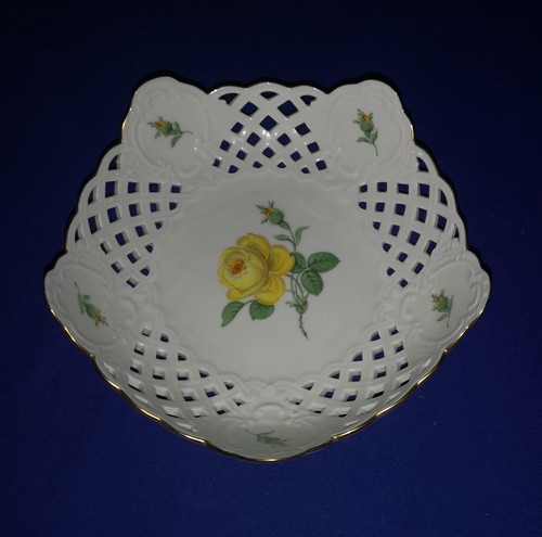 Meissen porzellan schale - schale, gelbe