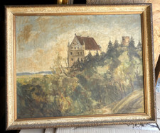 ::ÖLGEMÄLDE BURG SCHLOSS