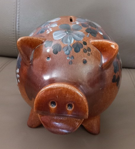 Xxl sparschwein braun blau - sparschwein,