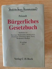 Palandt Bürgerliches Gesetzbuch BGB 70. Auflage