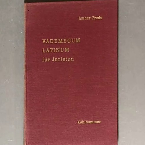 Vademecum latinum für - vademecum,