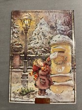 Lisi Martin Postkarte *Weihnachtskarte* Mädchen mit einem Brief