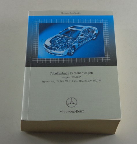 Tabellenbuch mercedes benz - tabellenbuch,