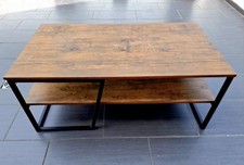 Couch- Tisch Indoor + Outdoor, Wildeiche Optik, Holz PVC besch., abs.neuw. !!