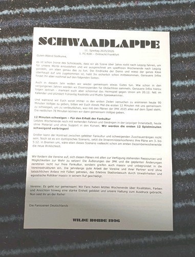 Fanzine ultras flyer - fanzine,
